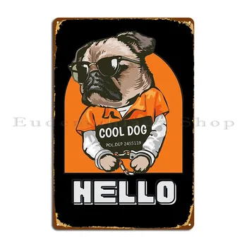 Funny Cool Dog Pitbull Собственост на Sudbury Bulldogs Svg хокейна риза Pitbull Hello Metal Sign Създаване на дизайни Tin Sign Poster