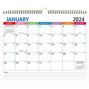 Стенен календар Английски календар Месечен календар Висящ на стена календар Ежедневна употреба Планиране на офис празници Календар на годината на офиса