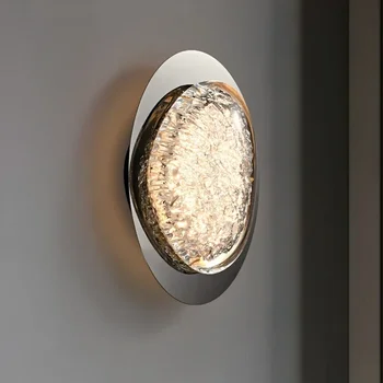 Nordic модерен луксозен стенен лампа за хол кухня спалня вход изкуство декор творчески акрилна лава Luminaria огледало светлина