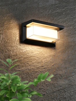  Led външна стенна лампа доведе външна стена светлина водоустойчива светлина външна вершка доведе светлина със сензор за движение светлина външно осветление