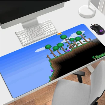 Компютърна мишка Pad Speed Terraria Gamer клавиатура Офис аксесоари за бюро Мат Подложка за мишка Игрални постелки Mause килим килим нехлъзгане