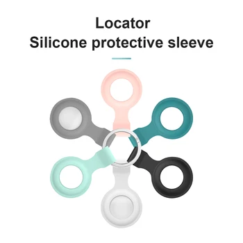 За Airtags Силиконов калъф Anti Lost Locator Tracker Силиконов защитен кожен капак за аксесоари за Airtag Дропшипинг на едро
