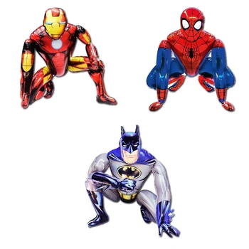Spider Man Super Hero 3D Stand Balloon Batman Iron Man надуваеми балони Декорация за рожден ден