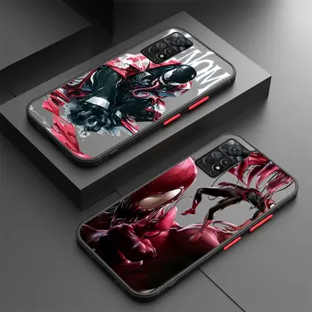 Калъф за телефон за Xiaomi Redmi 9A A2 9T 10C 12C K40 Pro 9C 10 A1 9 Карикатура Marvel Venom Matte Cover Capa