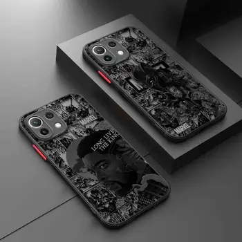 Black Panther Deadpool Venom матов калъф за Xiaomi Poco X3 NFC X3Pro M5 M3 F1 F3 капак за Mi 11 12 13 11X 12X 12T 11T 10T Pro