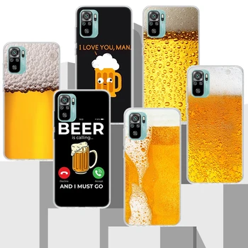 World Beers Alcohol Summer Bubble Soft силиконов калъф за телефон за Xiaomi Redmi Note 10 10S 11 11S 11T 9 9S 8 8T 11E 12 Pro Plus 9T