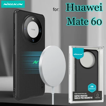 за Huawei Mate 60 Mate60 Pro Plus Case Nillkin Магнитно безжично зарядно Матирано щит Ултра тънък твърд компютър Пълен защитен капак