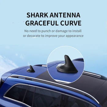 Car Universal Shark Fin Антена аксесоар Частна количка Автомобилни продукти за автомобили Gadgets Antena Shark