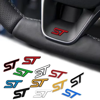 3d Метално RS лого ST значка Decal кола волана емблема за Ford Focus MK2 MK3.5 MK4 Kuga Puma Fiesta ST стикер аксесоари