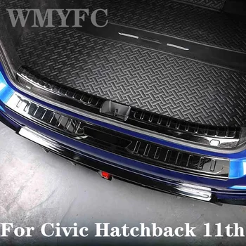 Кола опашка задна кутия порта багажник багажник прагове праг изтъркване охрана педал тапицерия за Honda Civic хечбек e: HEV 2021 -2024