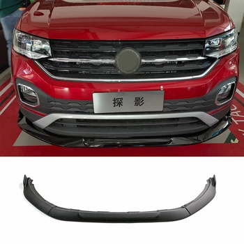 За Volkswagen TACQUA 2020 година кола предна броня брадичка бодикит устна модификация на броня спойлер брадичка ярко черно