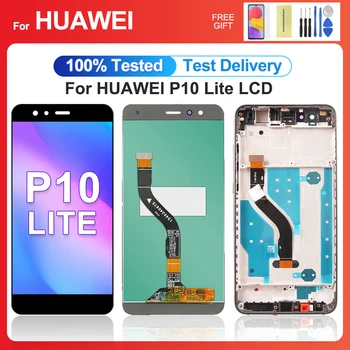 За HUAWEI P10 Lite 5.2''За оригинален WAS-LX1 LX2 LX3 LX1A LX2J TL10 LCD дисплей сензорен екран цифровизатор събрание подмяна
