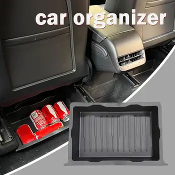  за съхранение на Tesla Y под чекмеджето на седалката Скрита кутия за съхранение TPE Място за съхранение на автомобили за Tesla Model Y аксесоари Z2D9