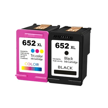 Преносим удобен съвместим с HP652 XL кутия за мастило Deskjet 1115 2135 3636 3790 4535 5275, черен цветен комплект