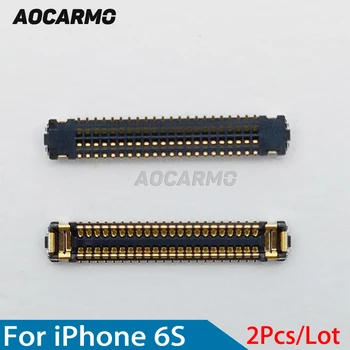 Aocarmo 2Pcs/Lot J4200 LCD дисплей сензорен дигитайзер FPC конектор за iPhone 6S 4.7 на дънната платка