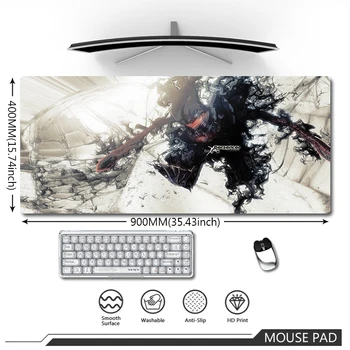 Berserk подложка за мишка Голям аниме подложка за мишка Gaming клавиатура Mousemat лаптоп мат на бюро против хлъзгане килими водоустойчив бюро постелки XXL