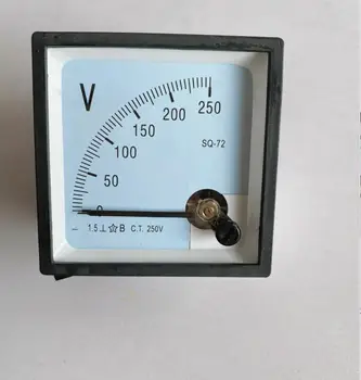 SQ-72 HC-72 DC 0-250V показалец тип волтметър напрежение метър