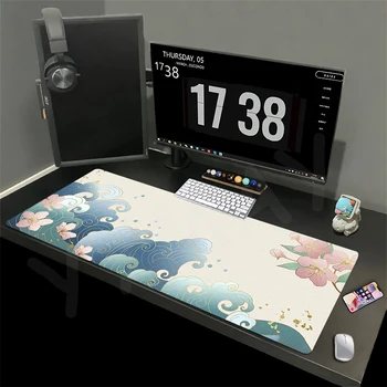 Китайски изкуство бюро мат линия дизайн геймър подложки за мишка подложка за мишка Офис бюро подложки Голяма подложка за мишка Подложки за мишки за компютър