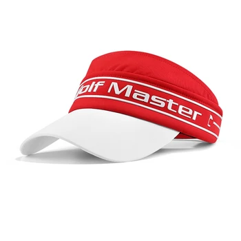PGM 1 бр. Дамска голф шапка Rooftless дишаща слънцезащитна голф шапки пот абсорбираща вътрешна плоска шапка за език, червена