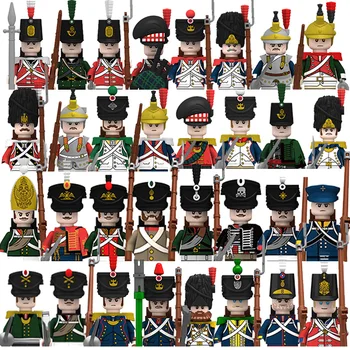 Нови детски играчки Наполеонова война Военни тежки войници Оръжеен модел Малки частици градивни блокове Детски празнични подаръци