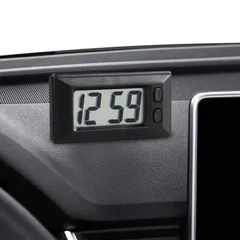 Автомобилно табло Цифров часовник Мини цифров часовник Автомобилен табло Часовник Автомобилен табло Цифров часовник LED часовник Лепило за превозни средства Мини