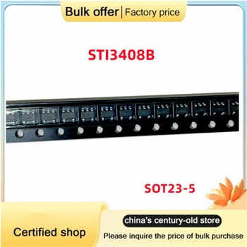 10-100PCS/Lot Оригинален STI3408B STI3408 SOT23-5 DC / DC синхронен Buck конвертор IC чип