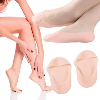 1Pair подмладяване Силиконови овлажняващи чорапи против сухота Премахване на мъртва кожа Грижа за кожата на краката Еластични чорапи Облекчаване на болката