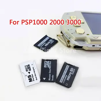 2PCS Поддръжка на адаптер за карта с памет Micro SD към адаптер за памет за PSP Micro SD памет Pro Duo