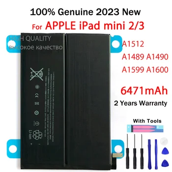 2023 Оригинален A1512 A1491 A1599 6471mAh батерия за iPad Mini 2 3 Mini2 Mini3 A1489 A1490 Резервни таблетни батерии с инструмент