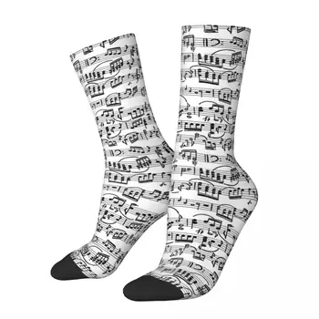 Музикален модел Забележка Инструмент Музикално слушане Унисекс зимни чорапи Ветроупорни щастливи чорапи уличен стил Луд чорап